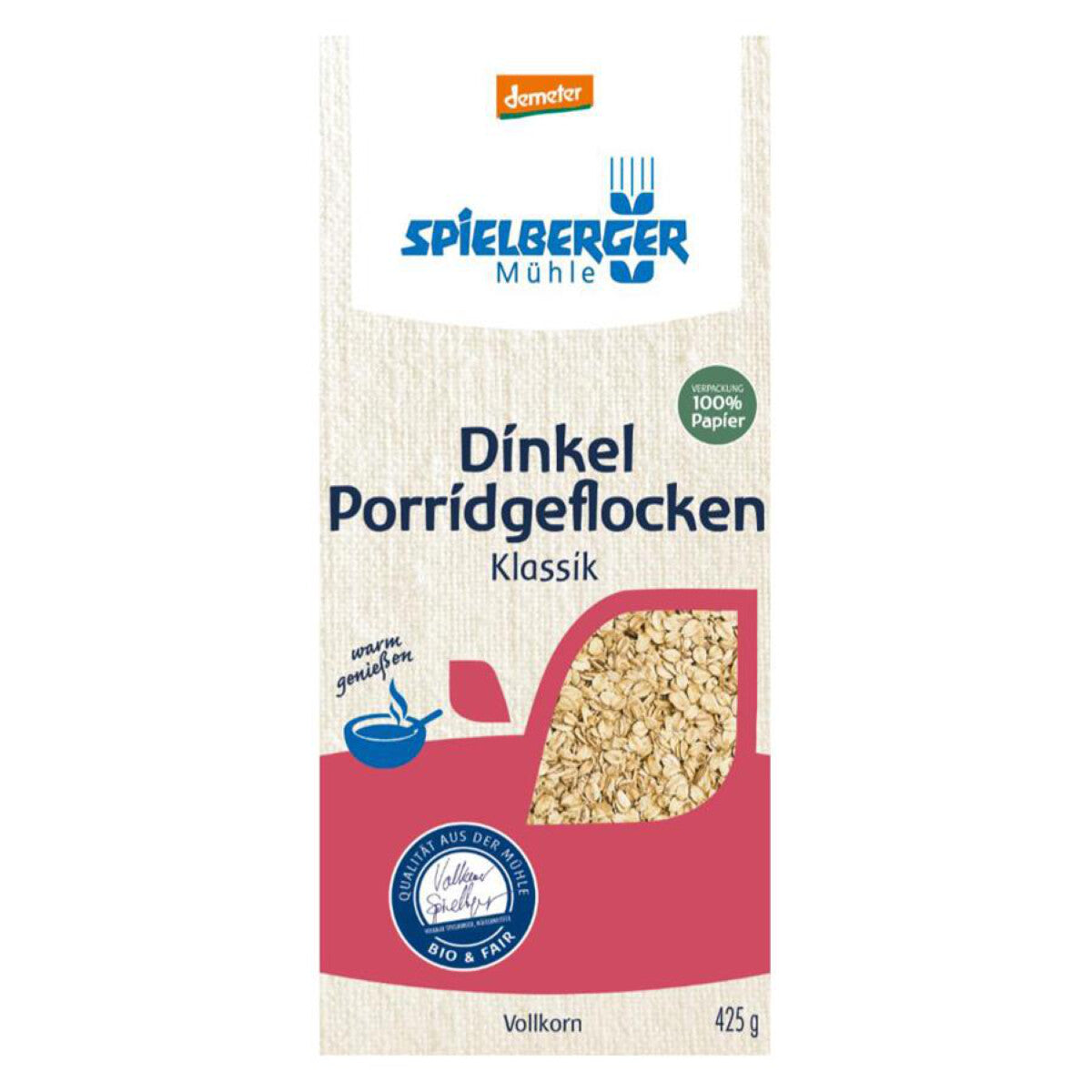 SPIELBERGER MÜHLE  Dinkel Porridgeflocken Klassik - 425 g