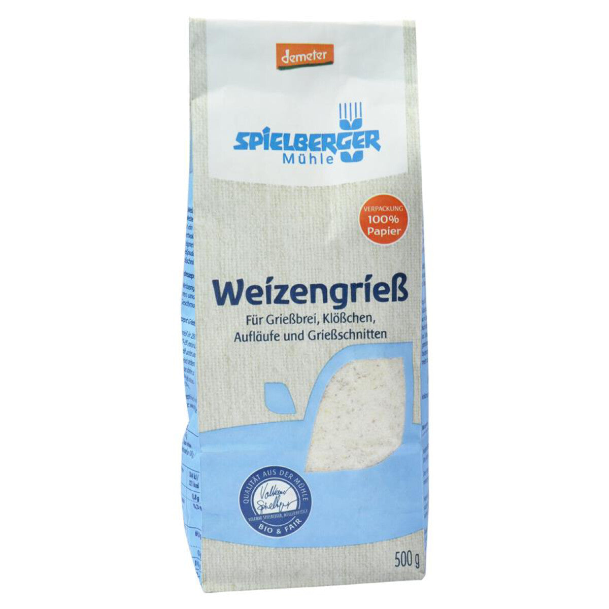 SPIELBERGER MÜHLE Weizengrieß - 500 g