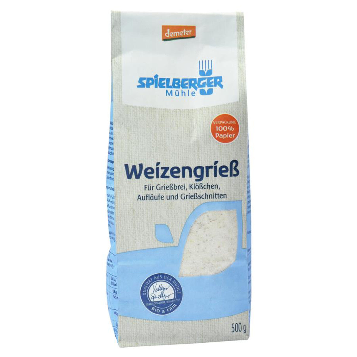 SPIELBERGER MÜHLE Weizengrieß - 500 g