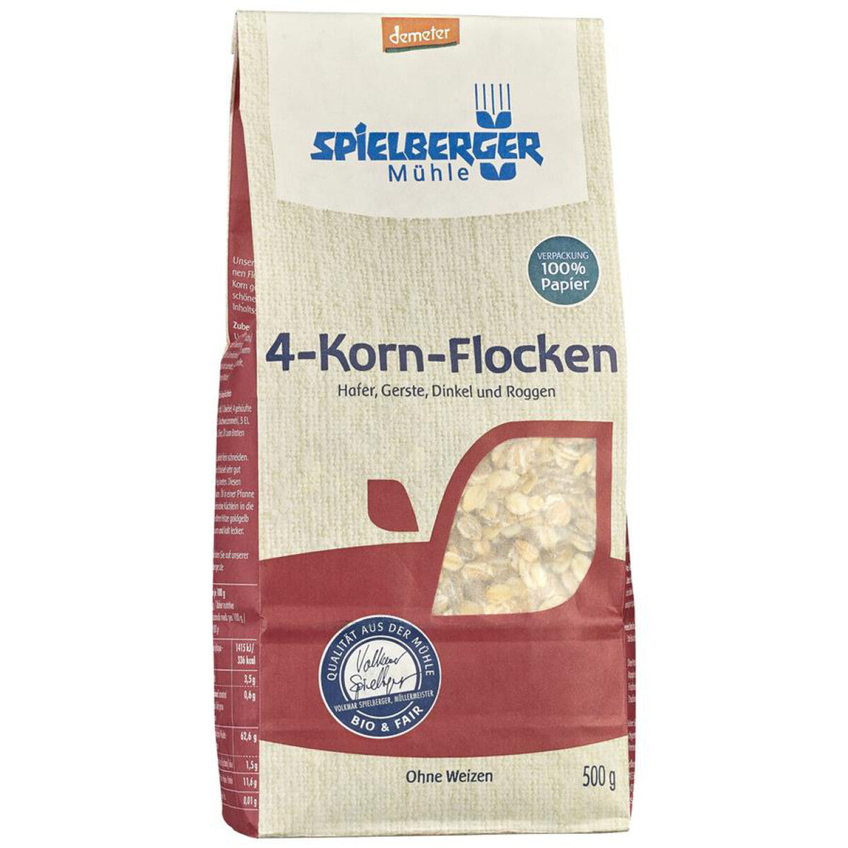 SPIELBERGER MÜHLE 4-Korn-Flocken - 500 g