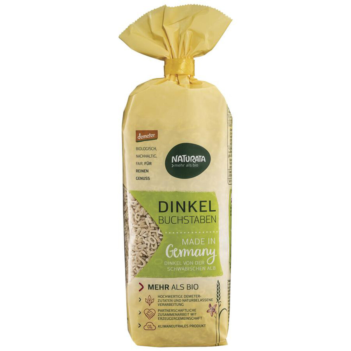 NATURATA Dinkel Buchstaben Nudeln hell - 250 g