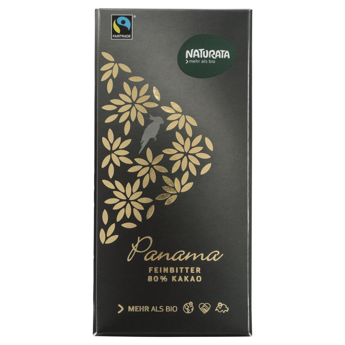 NATURATA Feinbitter Schokolade Panama 80% - 100 g