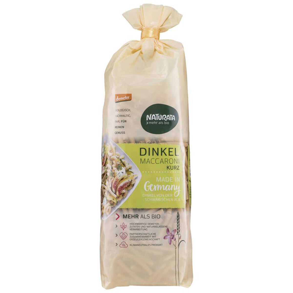 NATURATA Dinkel Maccaroni kurz, hell - 500 g