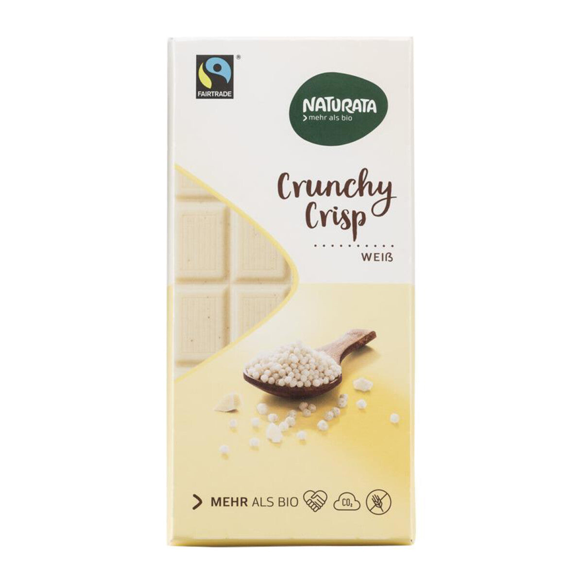 NATURATA Crunchy Crisp Schokolade, weiß - 100 g