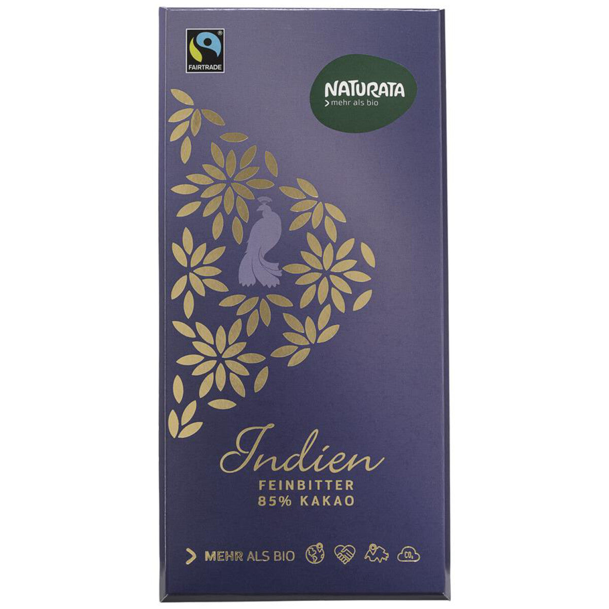 NATURATA Feinbitter Schokolade Indien 85% - 100 g