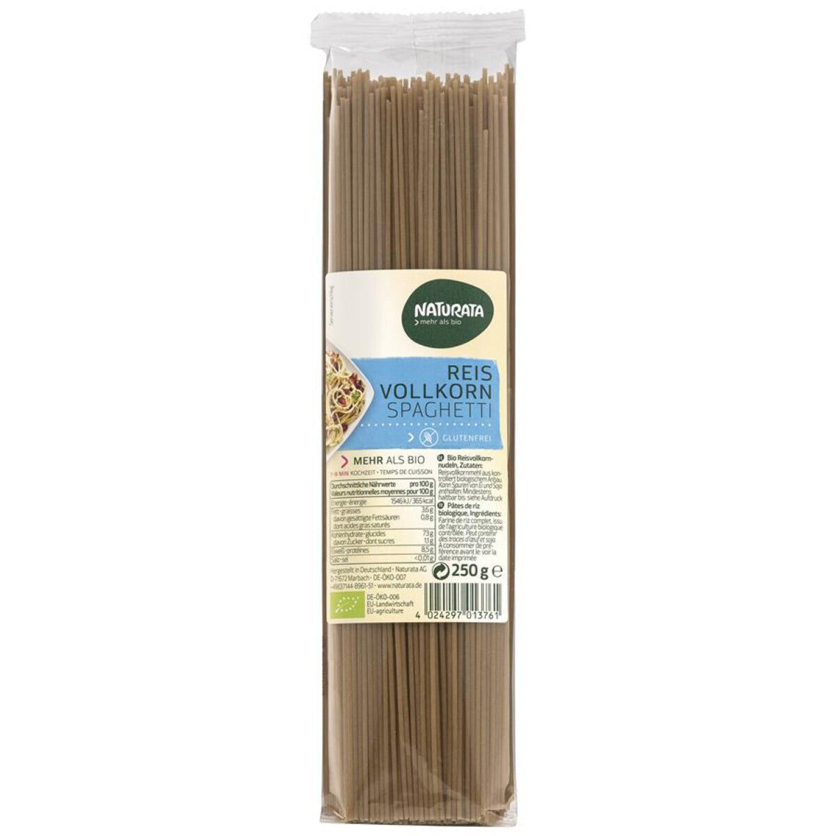 NATURATA Reis Vollkorn Spaghetti - 250 g