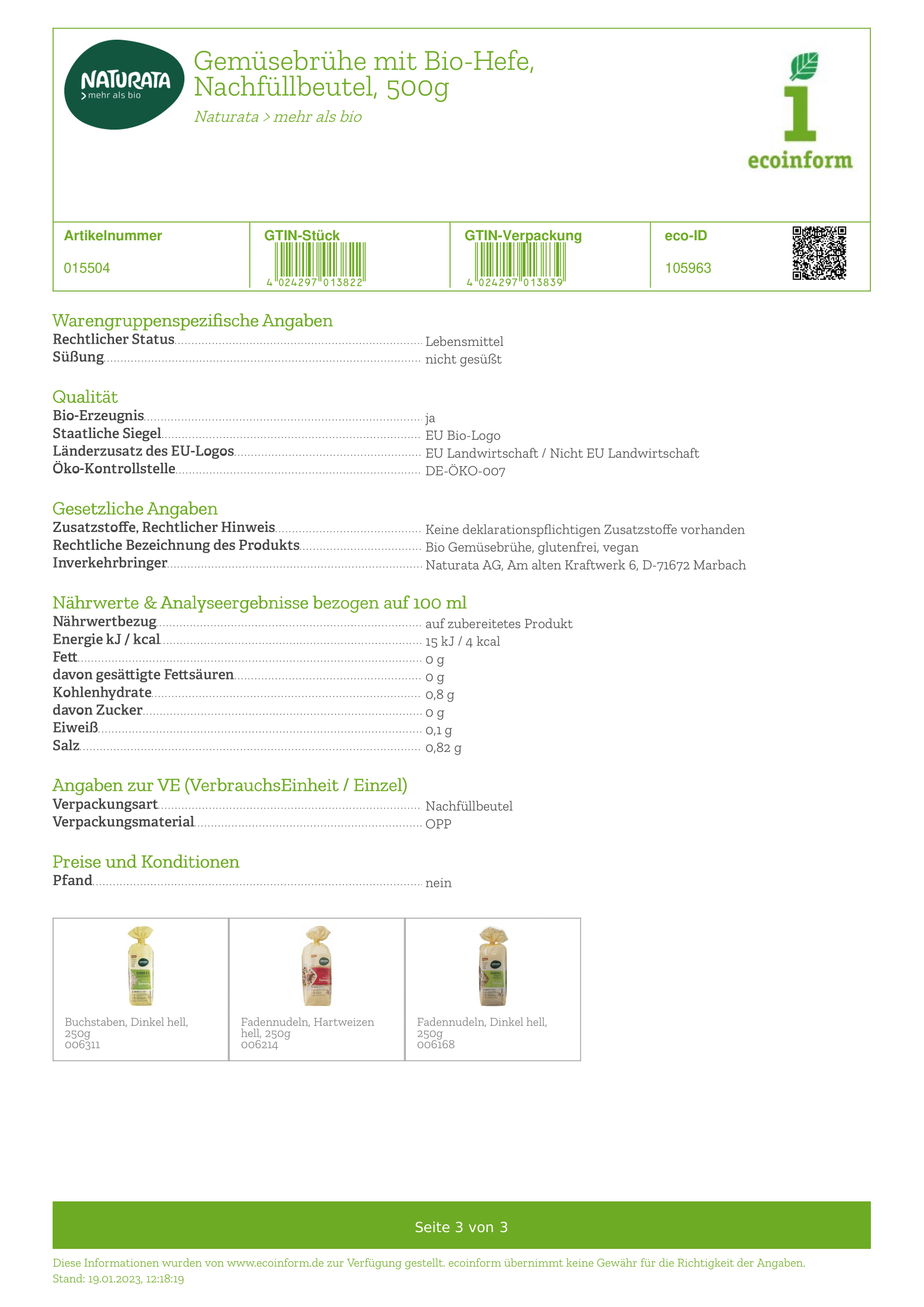 Gemüsebrühe mit Hefe