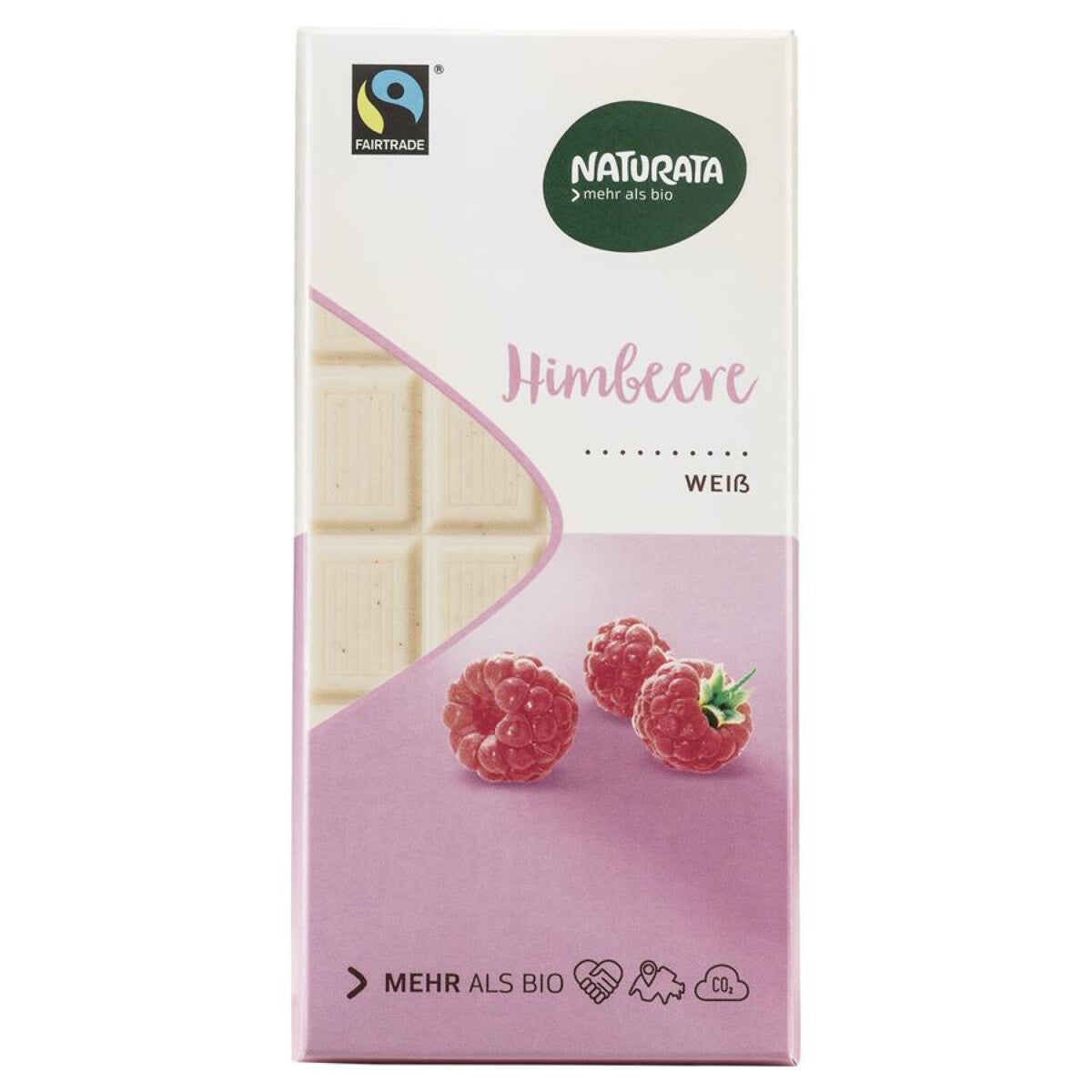 NATURATA Himbeer Schokolade weiß - 100 g