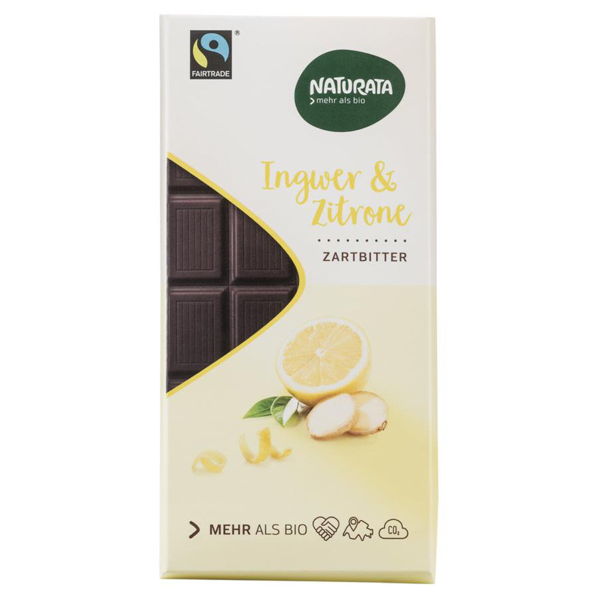 NATURATA Ingwer Zitrone Schokolade - 100 g