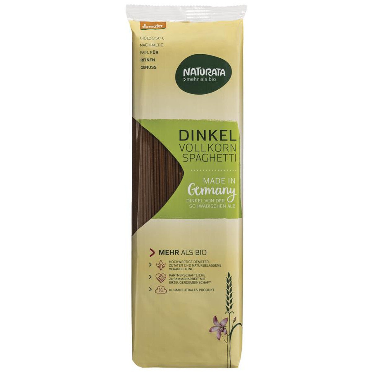 NATURATA Dinkel Vollkorn-Spaghetti - 500 g