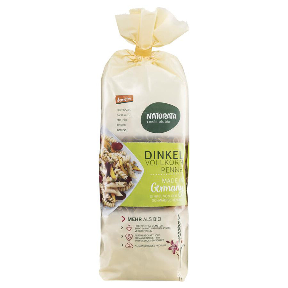 NATURATA Dinkel-Vollkorn-Penne - 500 g