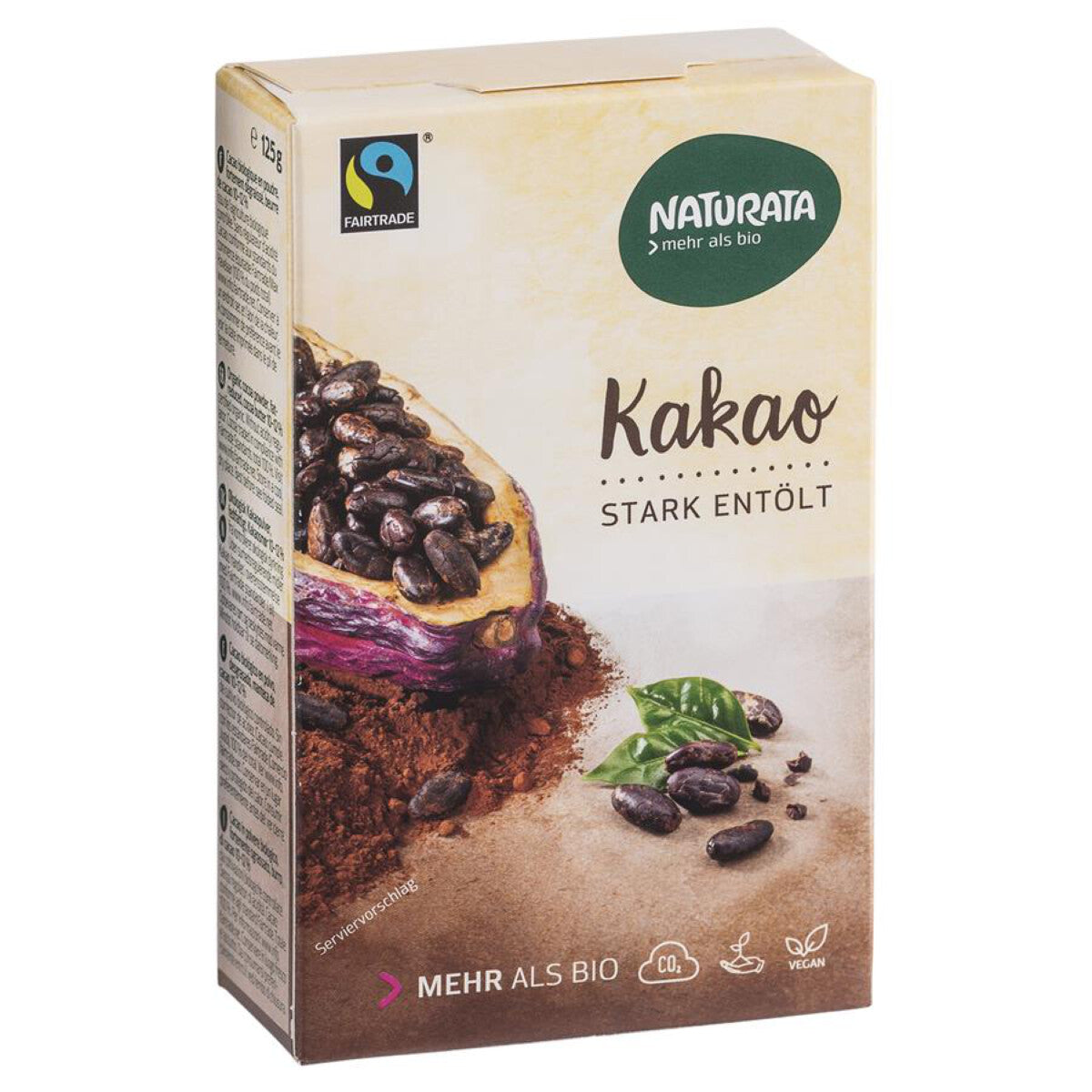 NATURATA Kakaopulver stark entölt - 125 g