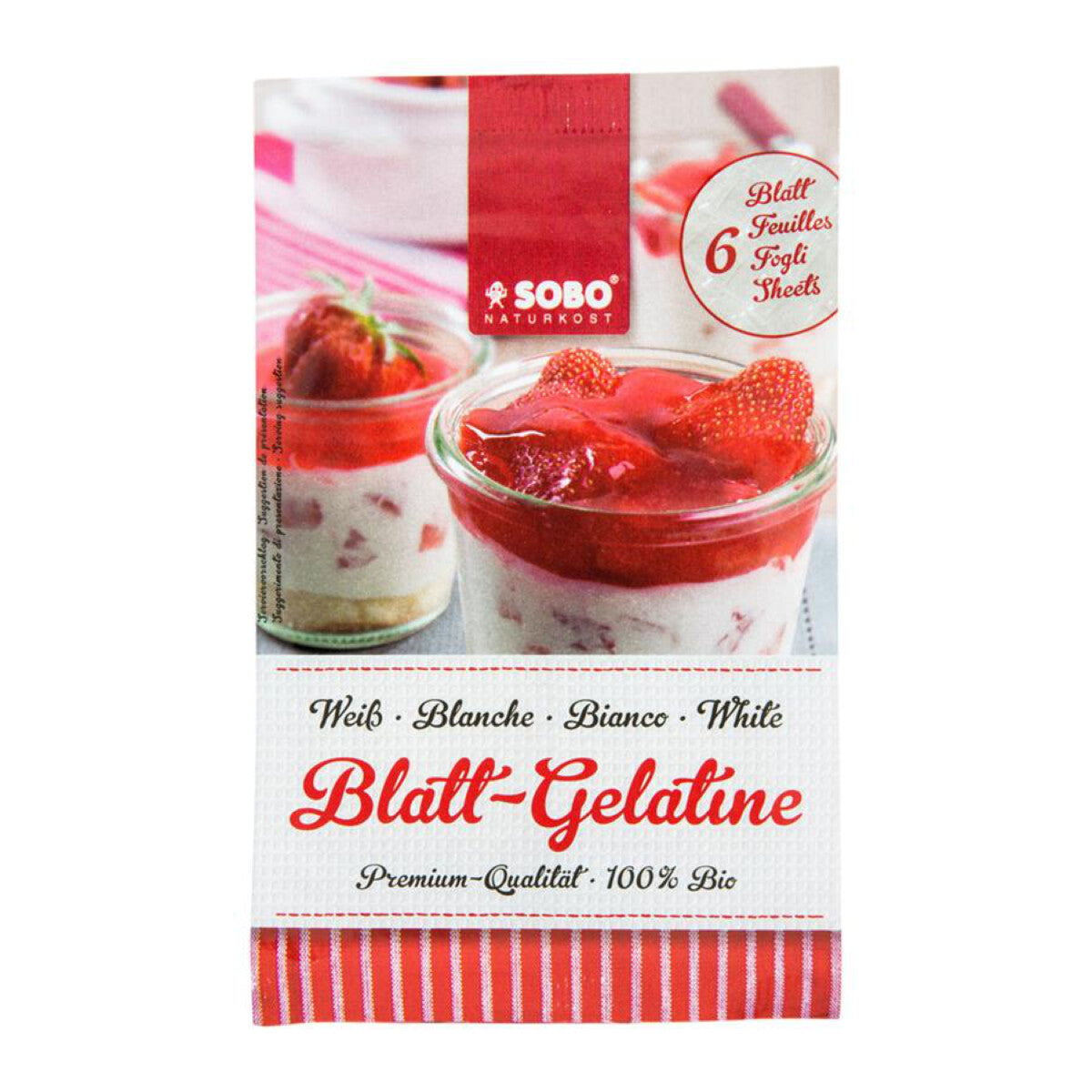 SOBO Blatt-Gelatine 6 Stk. - 1 Pkg.