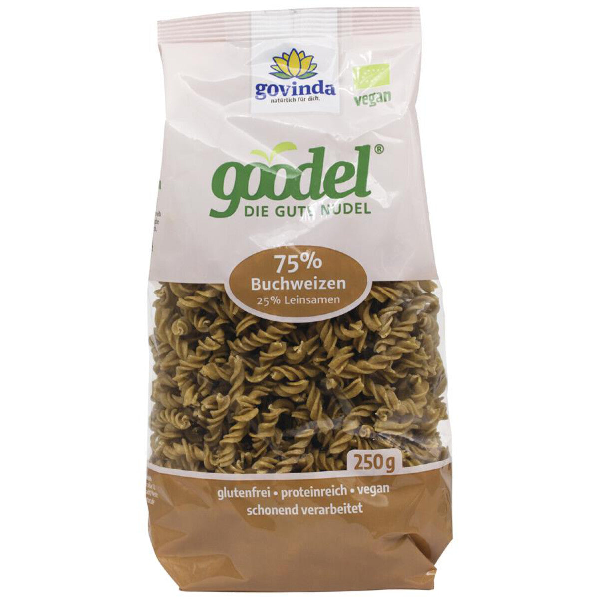 GOVINDA GOODEL Buchweizen-Leinsaat-Spiralen - 250 g