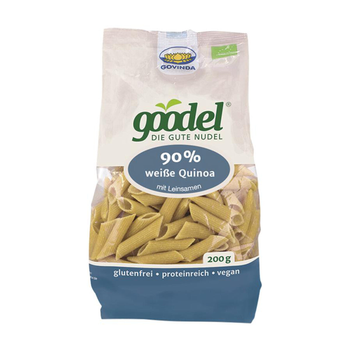 GOVINDA GOODEL Weiße Quinoa Penne mit Leinsamen - 200 g