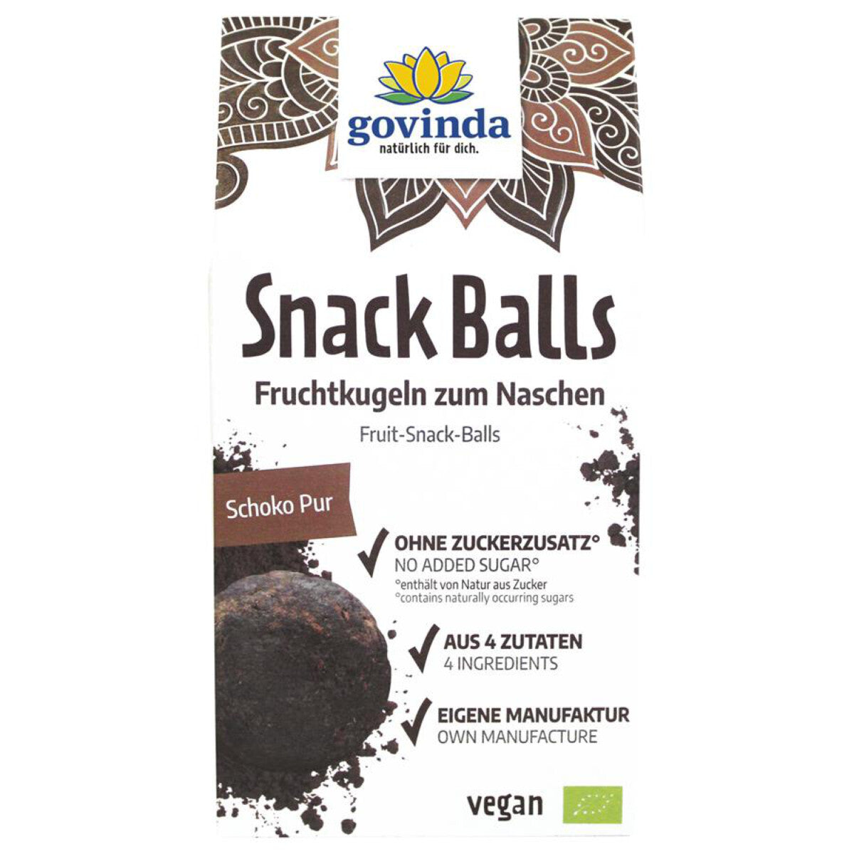 GOVINDA Snack Balls Schoko - 100 g