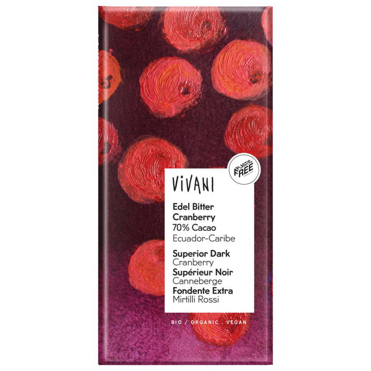 VIVANI Edel Bitter Cranberry - 100 g