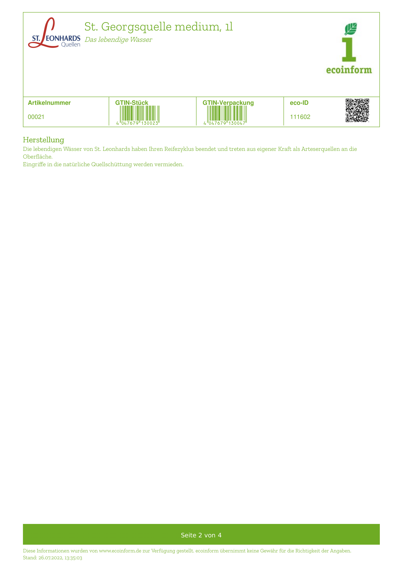 St. Georgsquelle medium