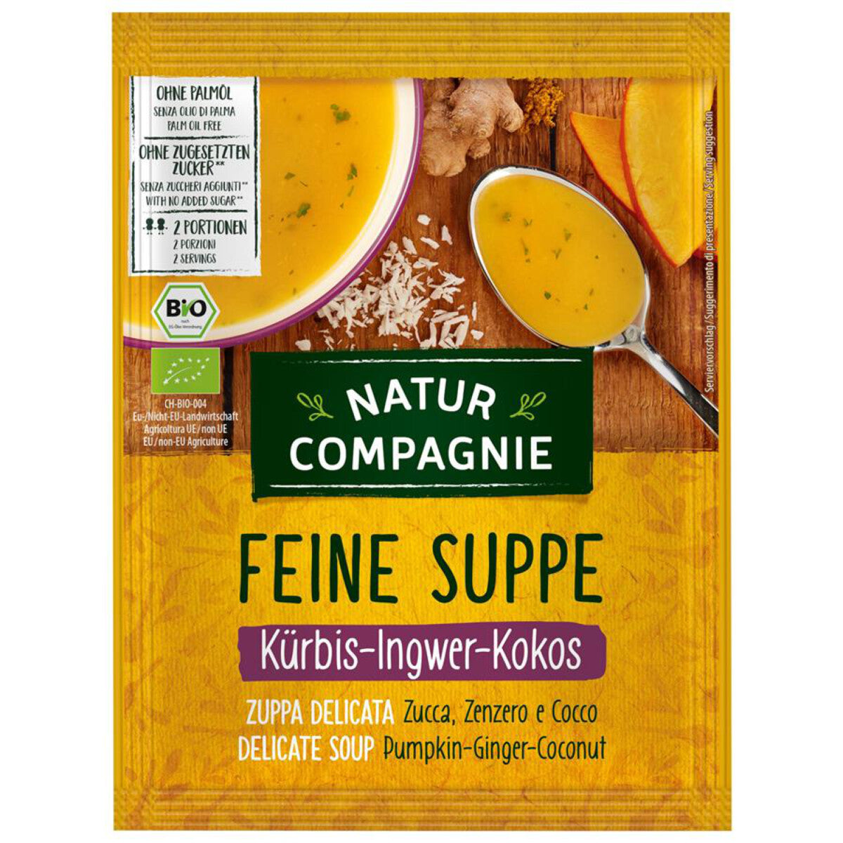 NATUR COMPAGNIE Kürbis Ingwer Kokos Suppe - 40 g