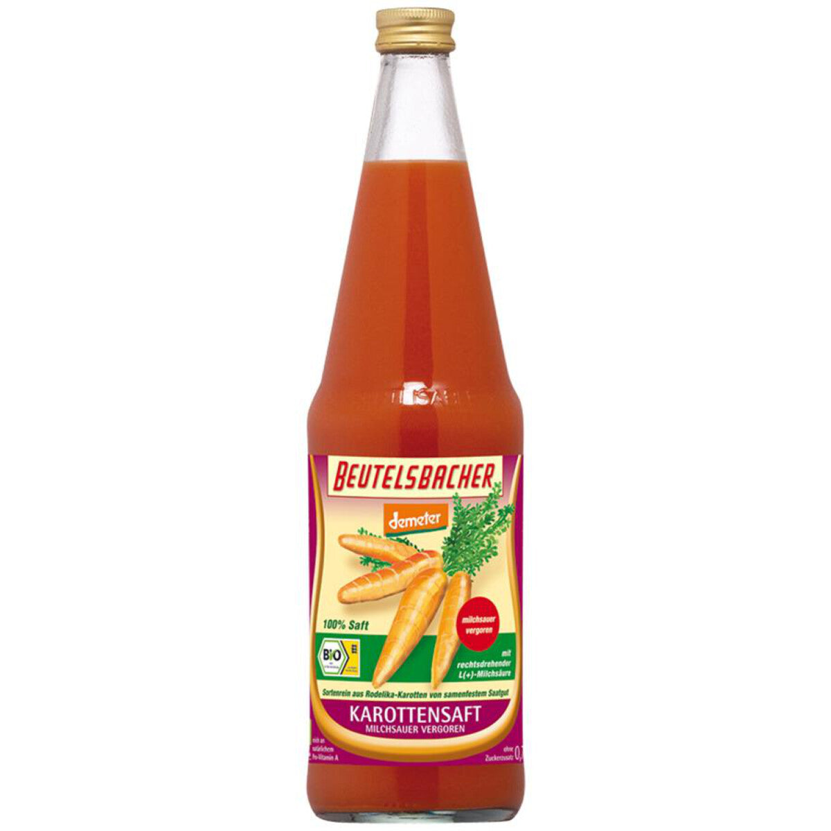 BEUTELSBACHER Karottensaft milchsauer vergoren - 700 ml 