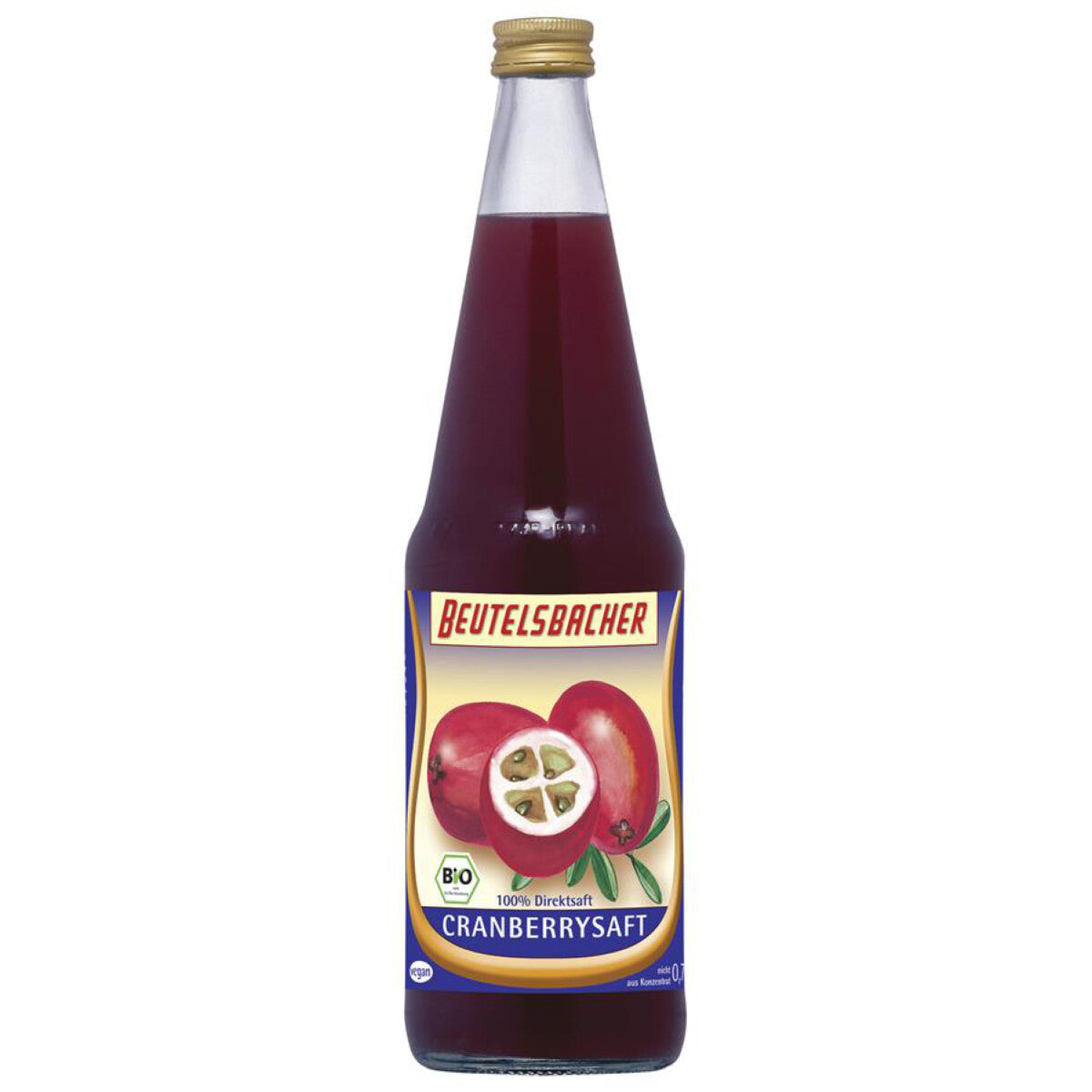 BEUTELSBACHER Cranberry Direktsaft - 700 ml 