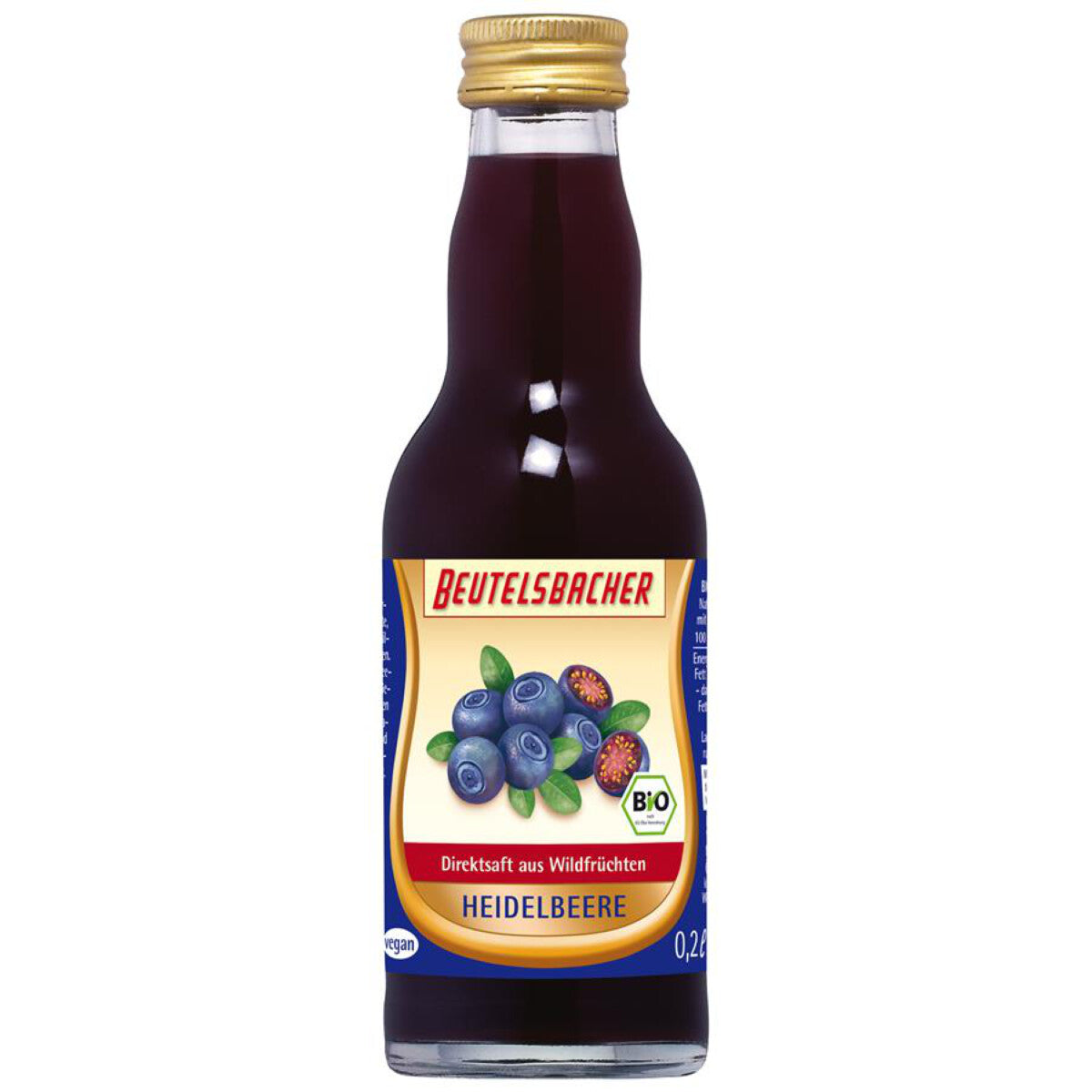 BEUTELSBACHER Heidelbeer Muttersaft - 200 ml 