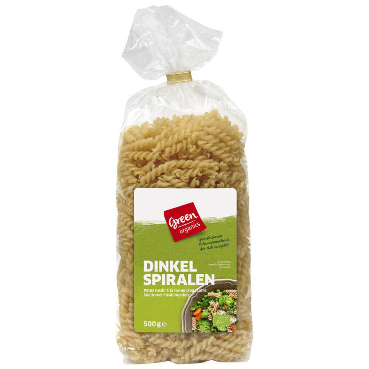 GREEN ORGANICS Dinkel Spiralen hell - 500 g