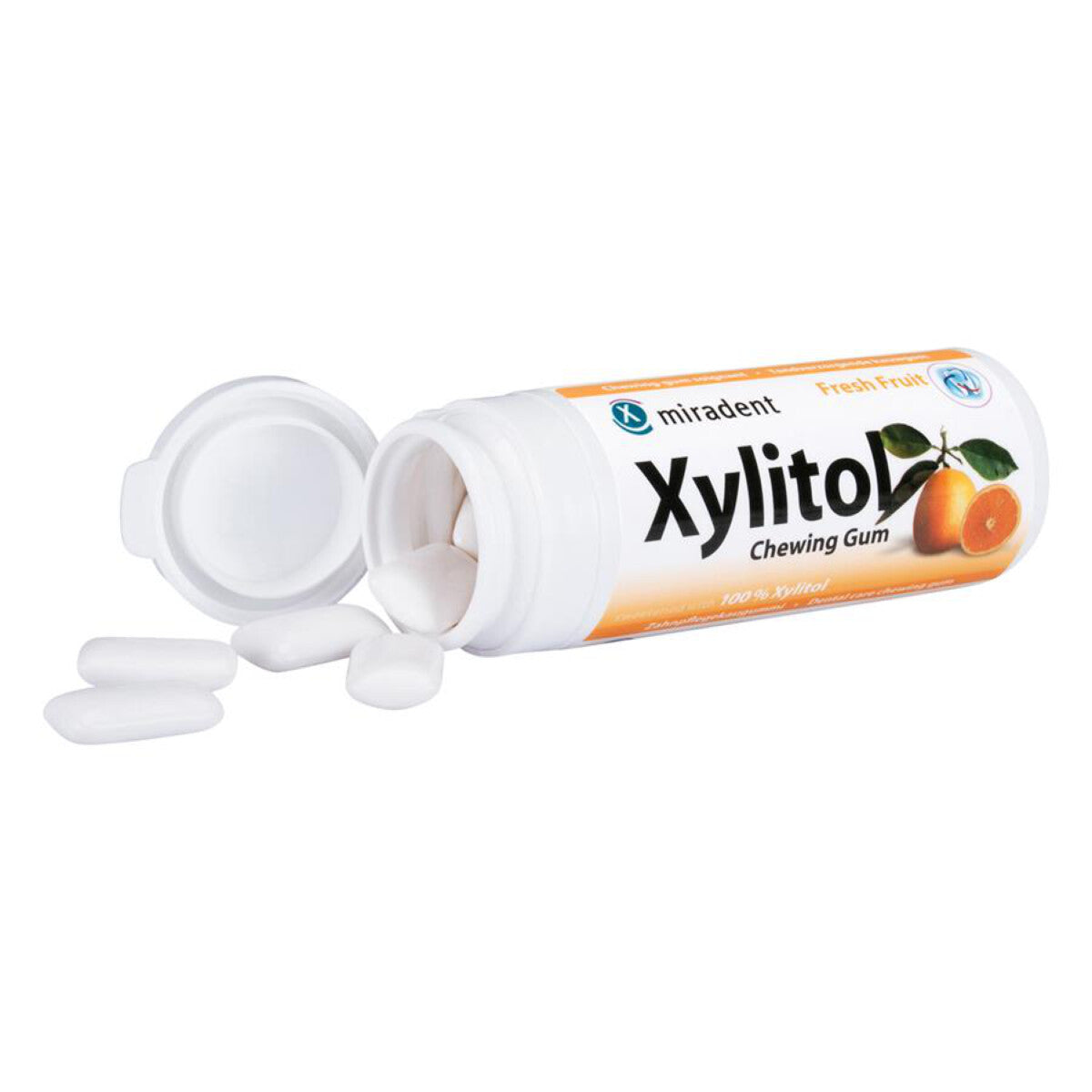 MIRADENT Xylitol Kaugummi Fresh Fruit - 30 g