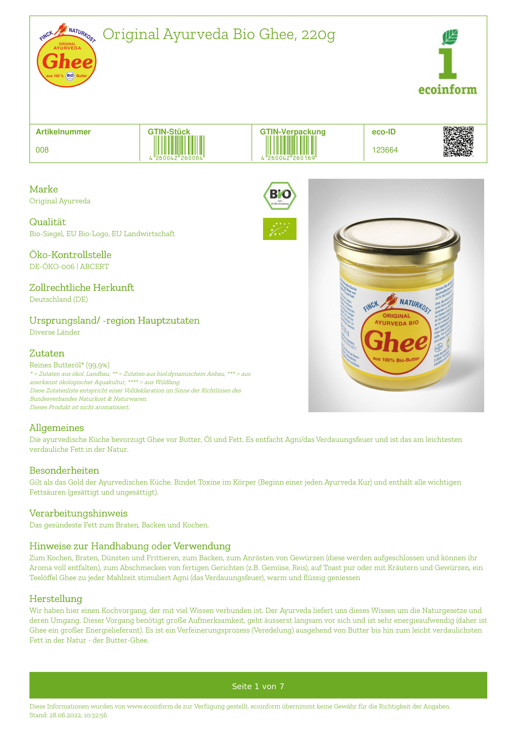Ghee Butteröl