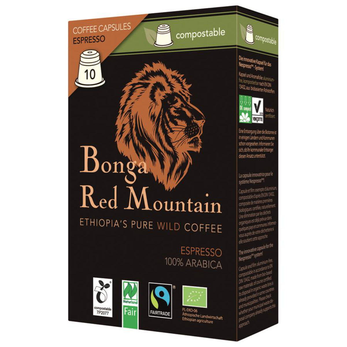 BONGA RED MOUNTAIN Espresso Kapseln - 55 g