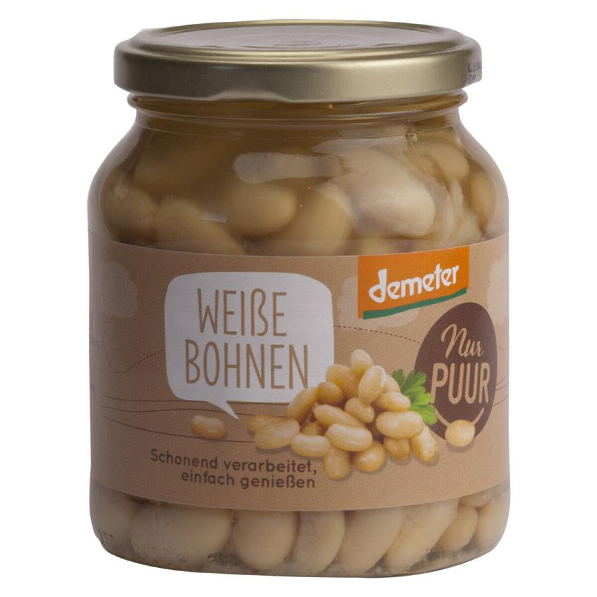 NUR PUUR Weiße Bohnen - 350 g