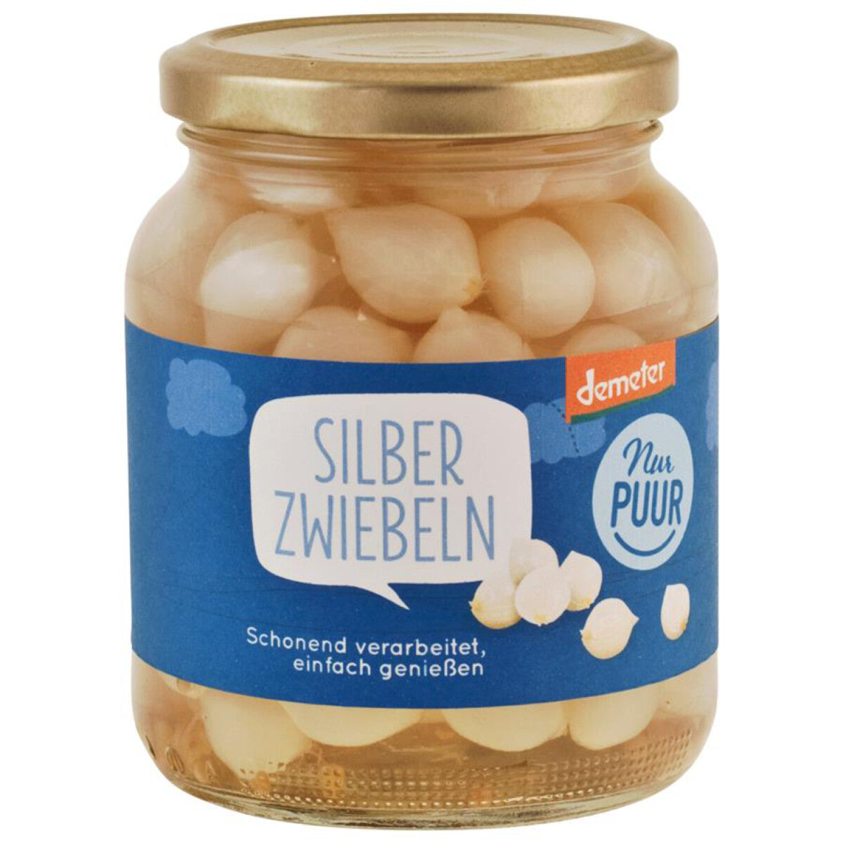NUR PUUR Silberzwiebeln süß/sauer - 340 g