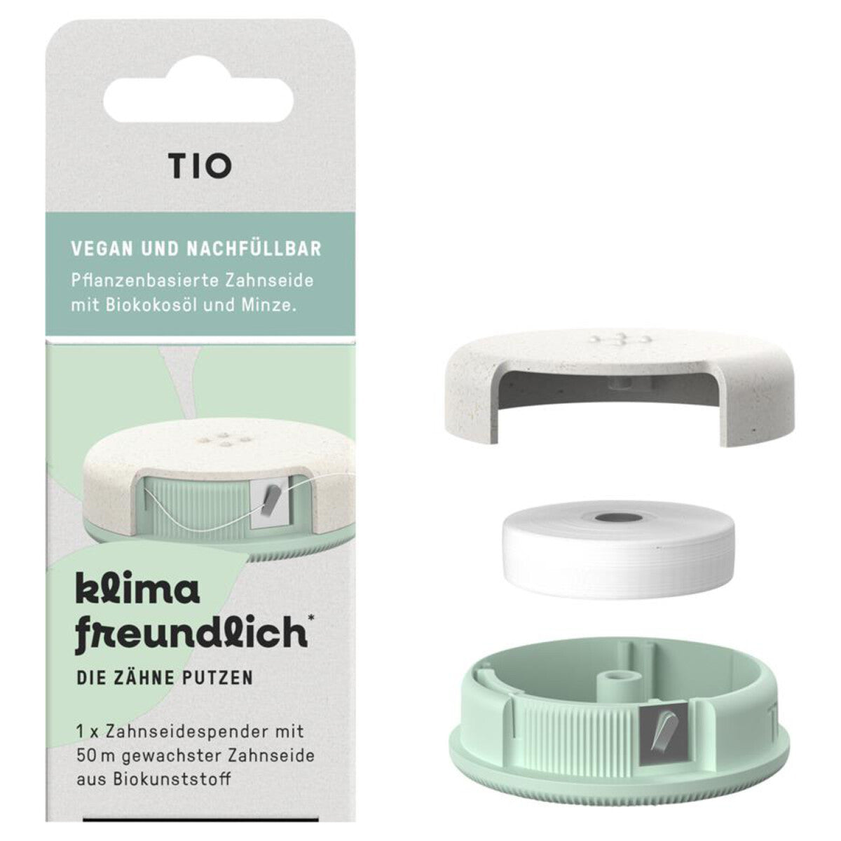 TIO Zahnseidespender + Zahnseide 1 Pkg