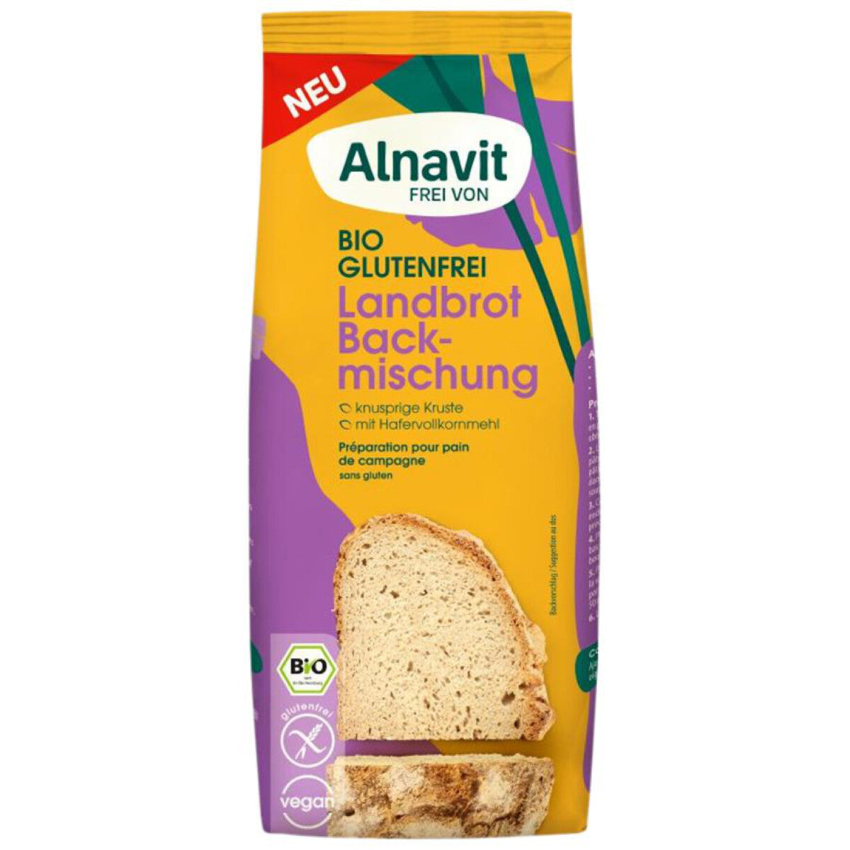 ALNAVIT Landbrot Backmischung - 450 g