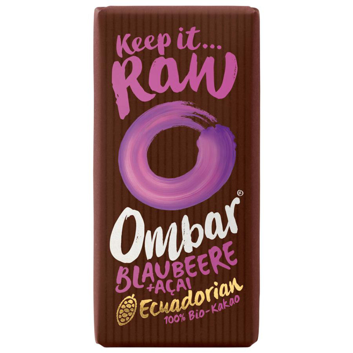 OMBAR SUPERFOOD CHOCOLATE Acai & Blaubeere Schokolade - 35 g
