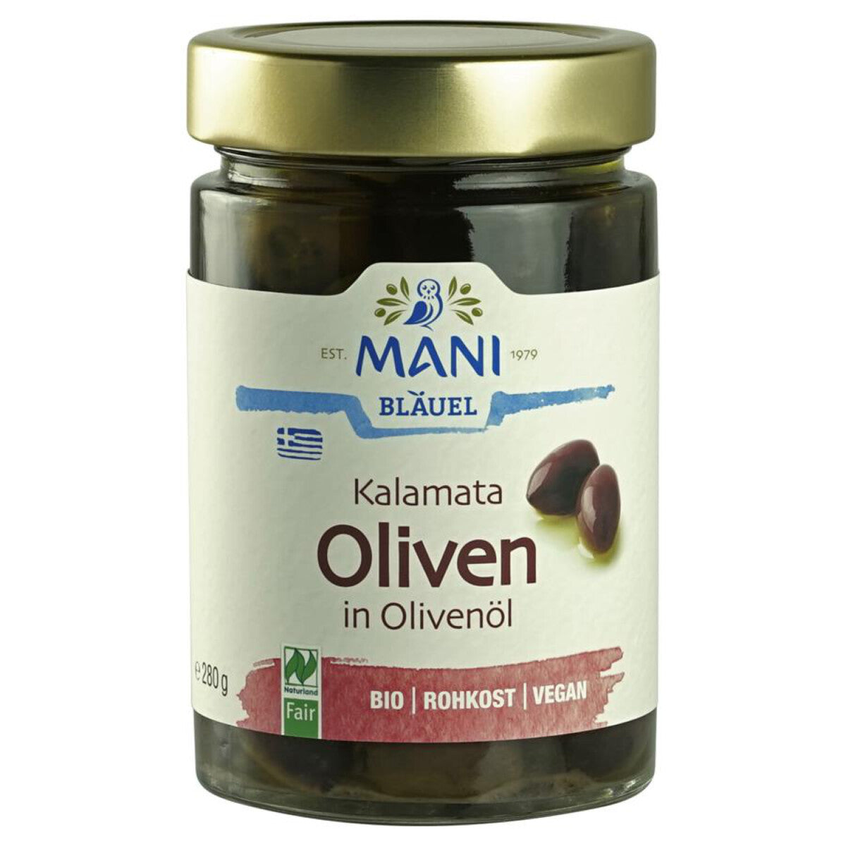 MANI BLÄUEL Kalamata Oliven in Olivenöl - 280 g