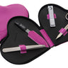 CANAL Lackleder-Herzetui pink - 4-teilig