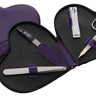 CANAL Lackleder-Herzetui violett -  4-teilig