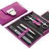 CANAL Manikür-Etui aus Lackleder pink  - 5-teilig