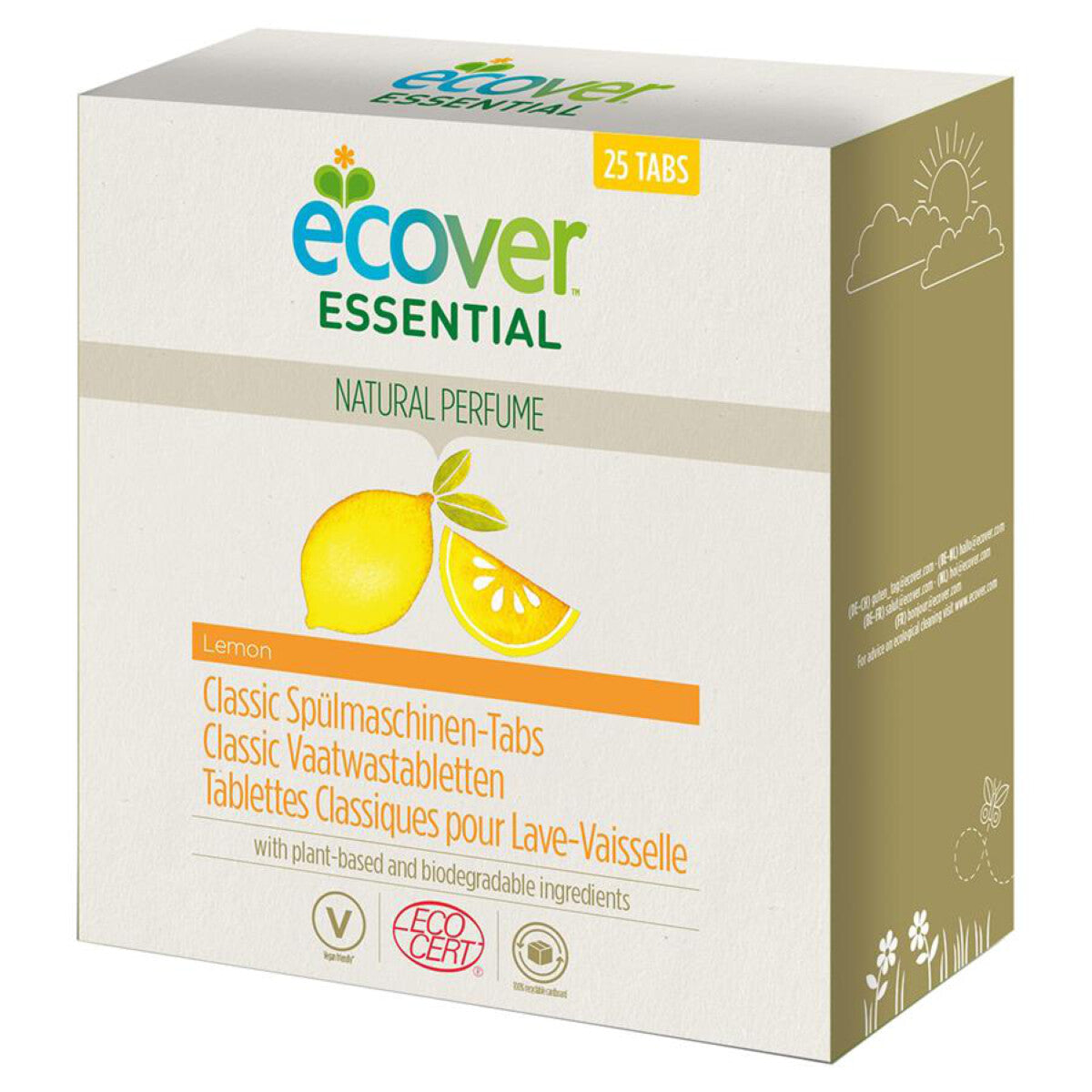 ECOVER ESSENTIAL Spülmaschinen Tabs Zitrone - 500 g