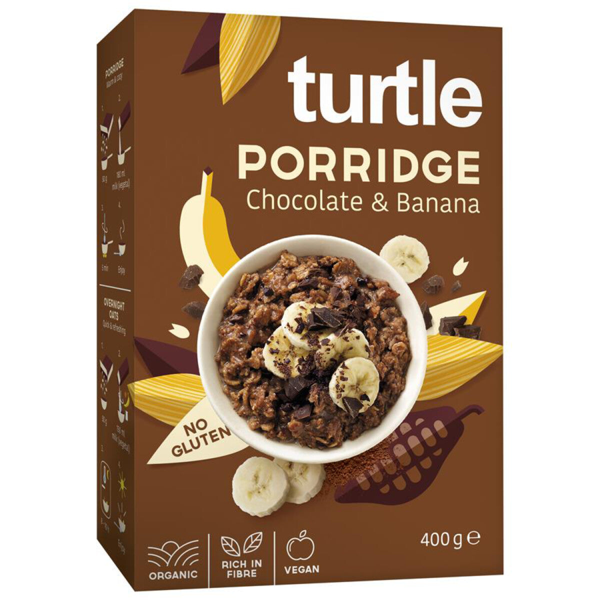 TURTLE Porridge Chocolate & Banane - 400 g