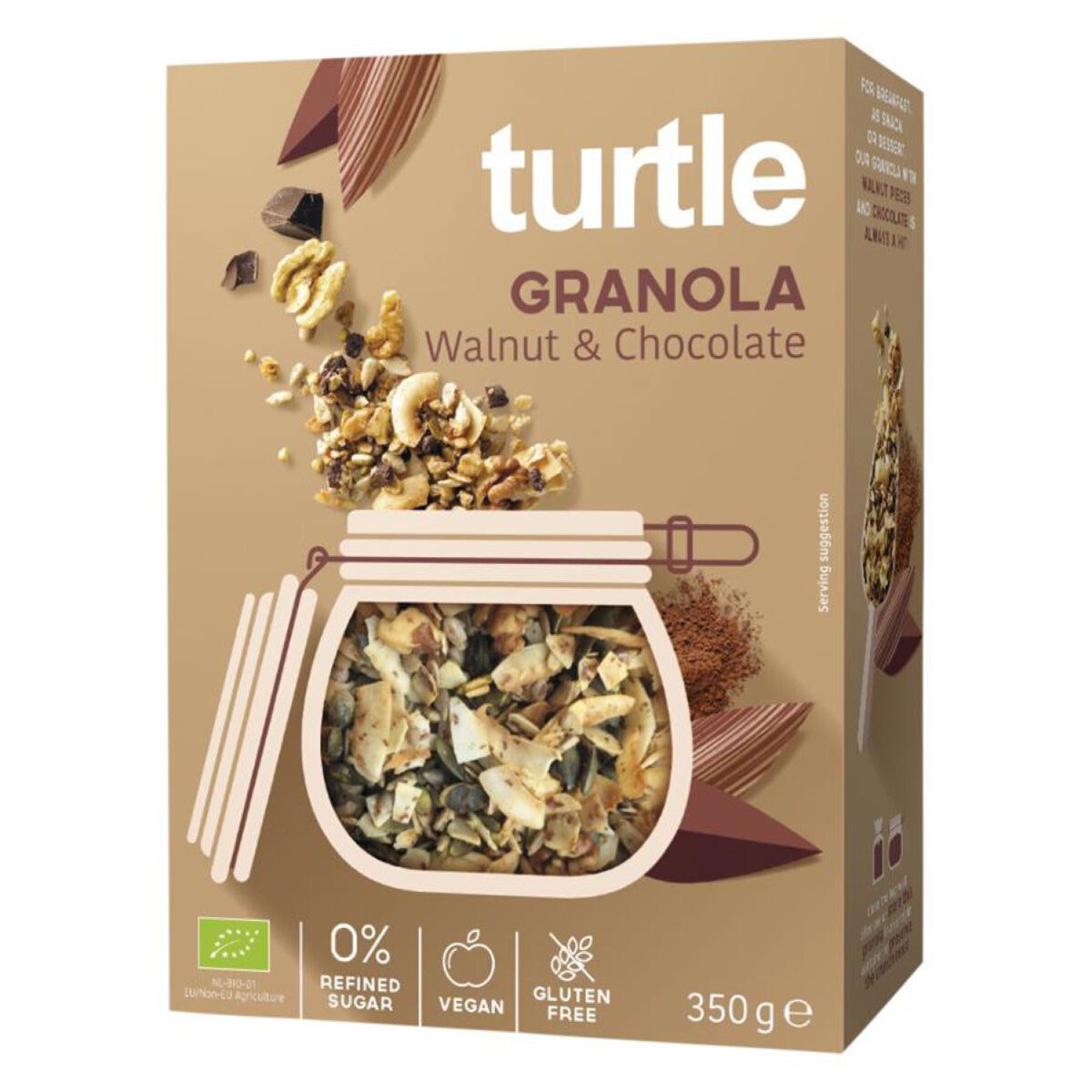 TURTLE Granola Walnut Chocolate - 350 g