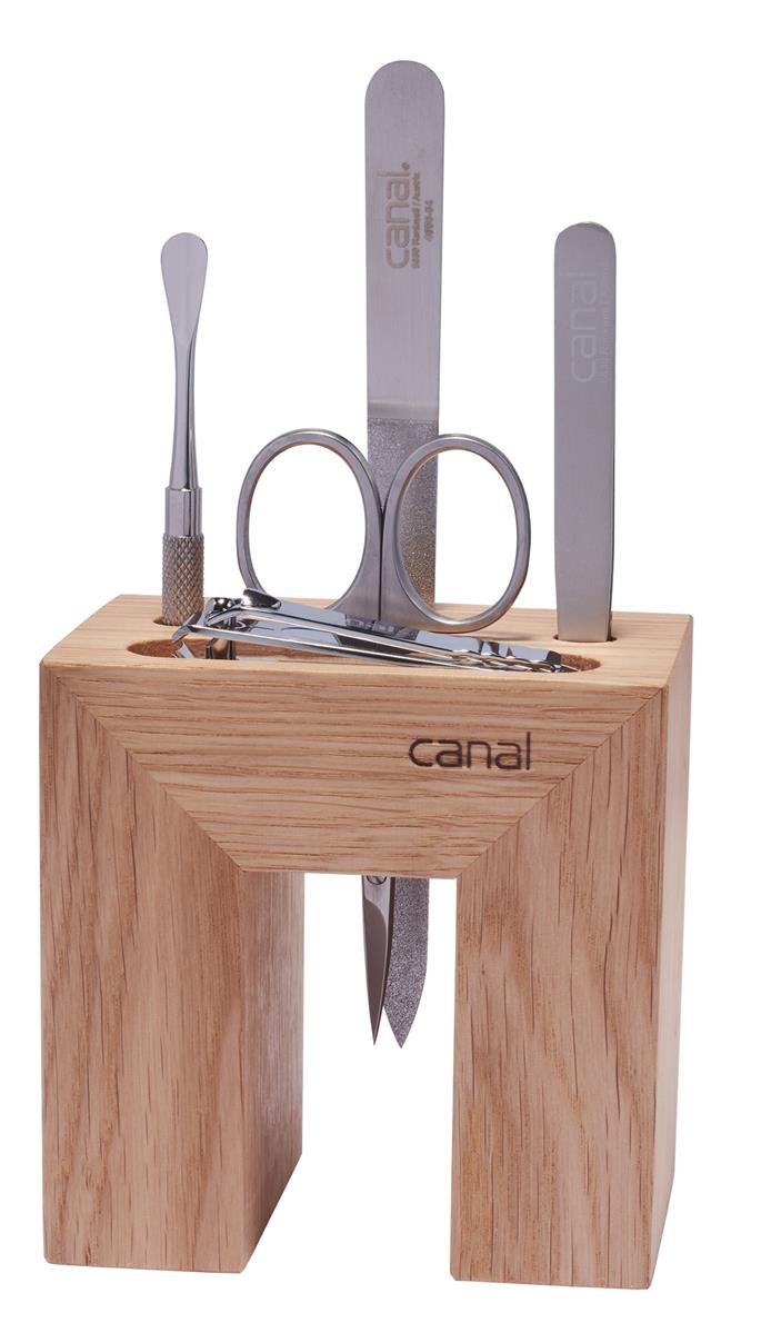 CANAL Manikür-Set "Eiche" -  5-teilig