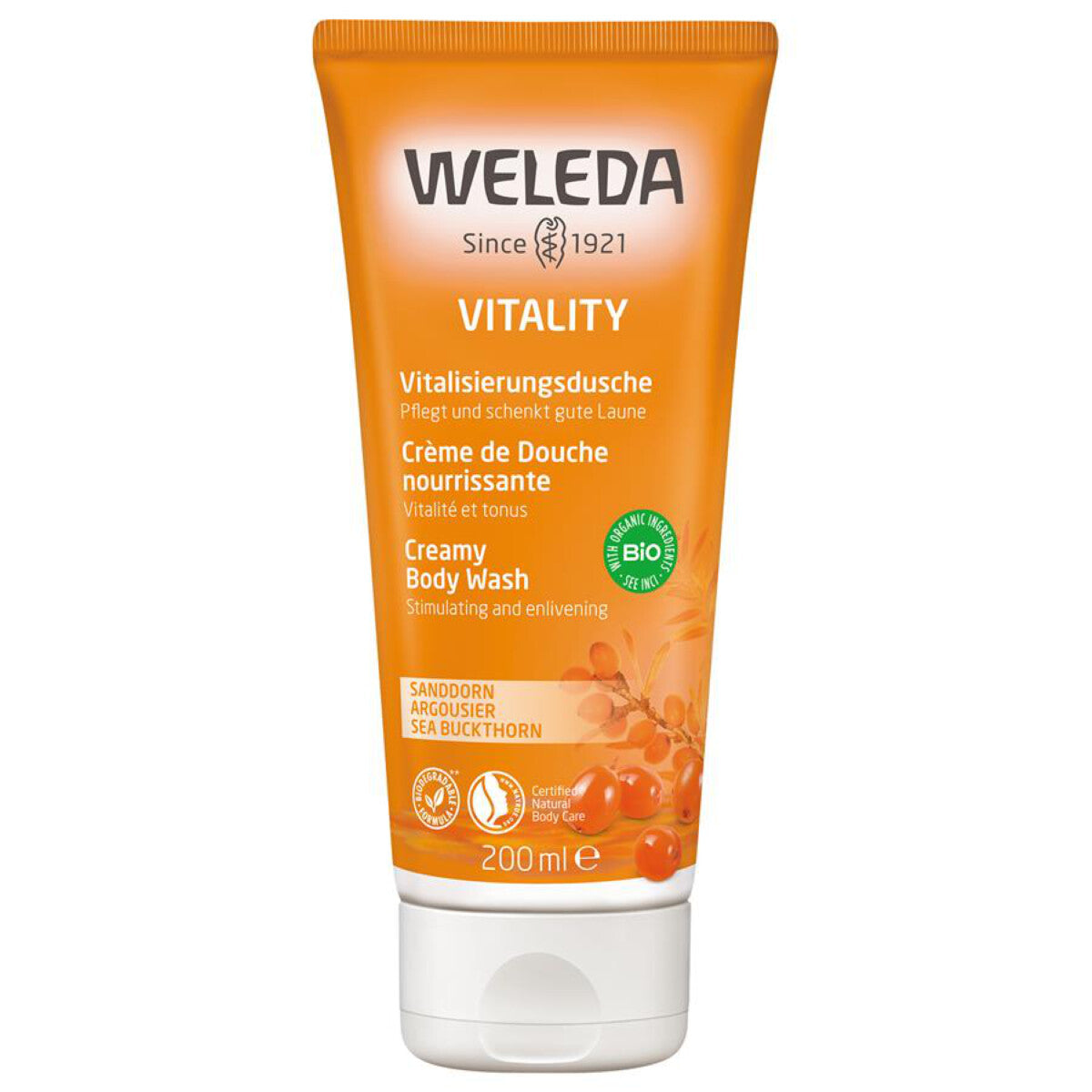 WELEDA Sanddorn Vitalisierungsdusche - 200 ml