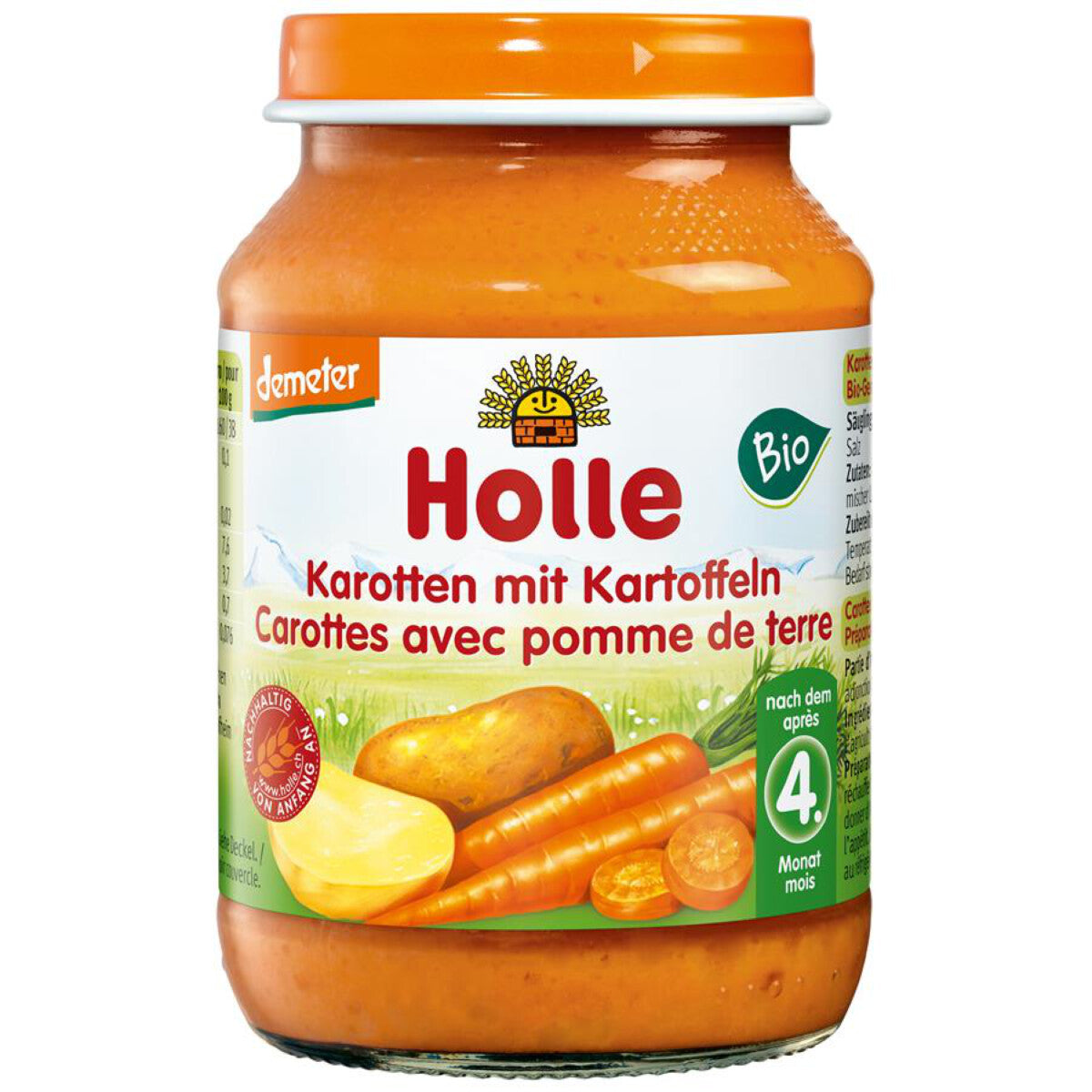 HOLLE Karotten mit Kartoffel - 190 g