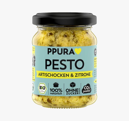 PPURA Pesto Artischocke & Zitrone - 120 g