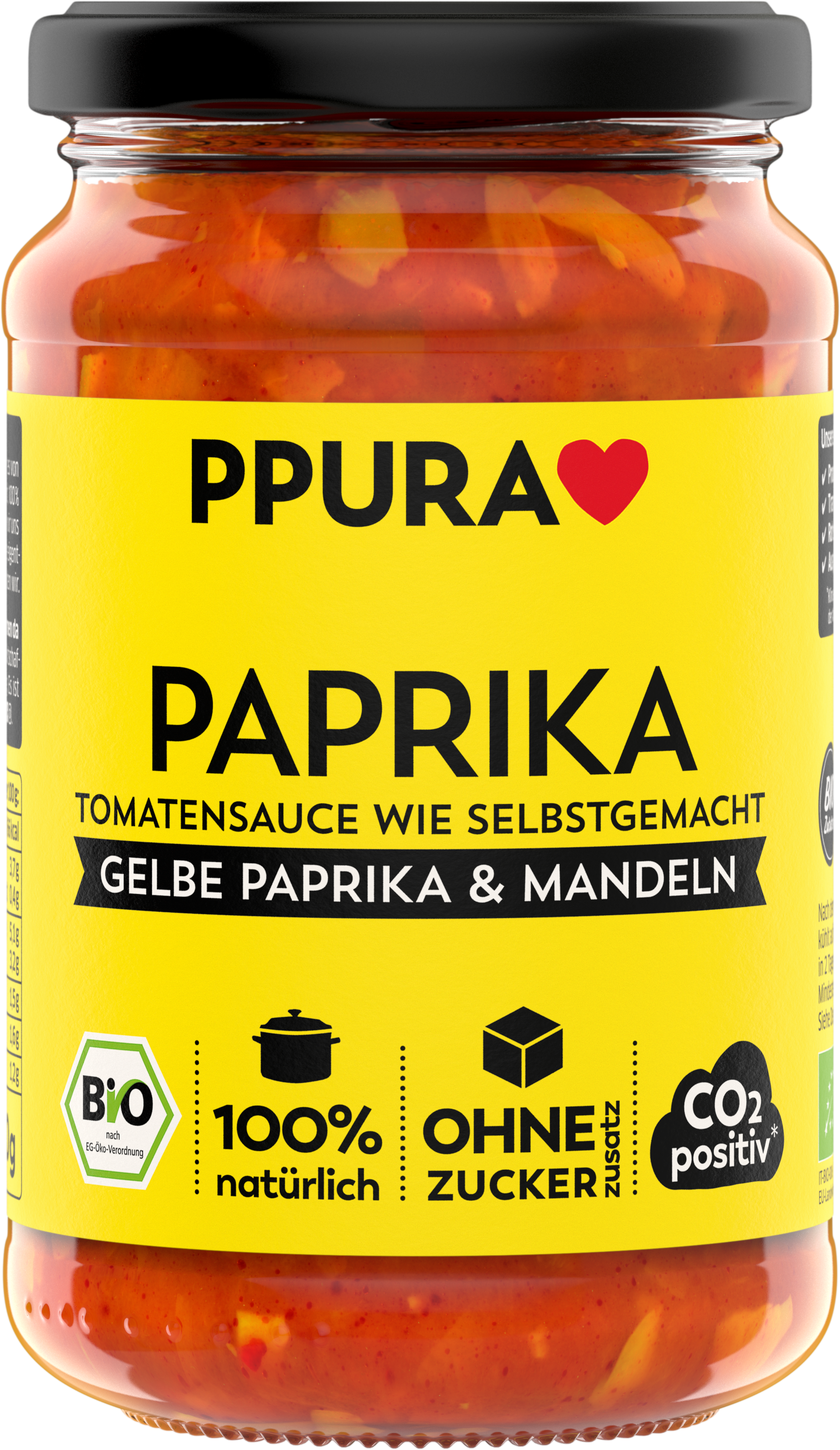 PPURA Sugo Paprika mit Mandeln - 340 g