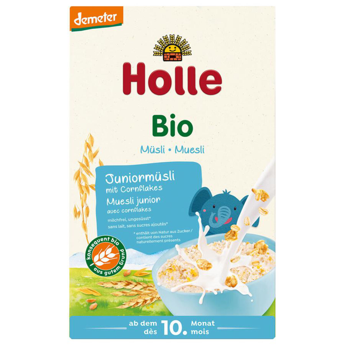 HOLLE Juniormüsli Mehrkorn mit Cornflakes - 250 g