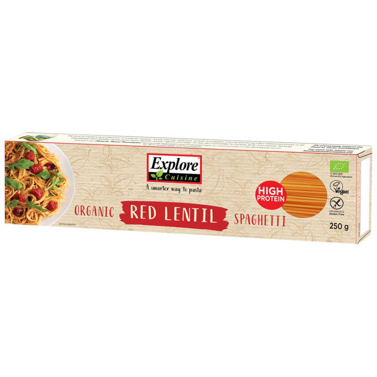 Explore Cuisine, Rote Linsen Spaghetti - 250 g