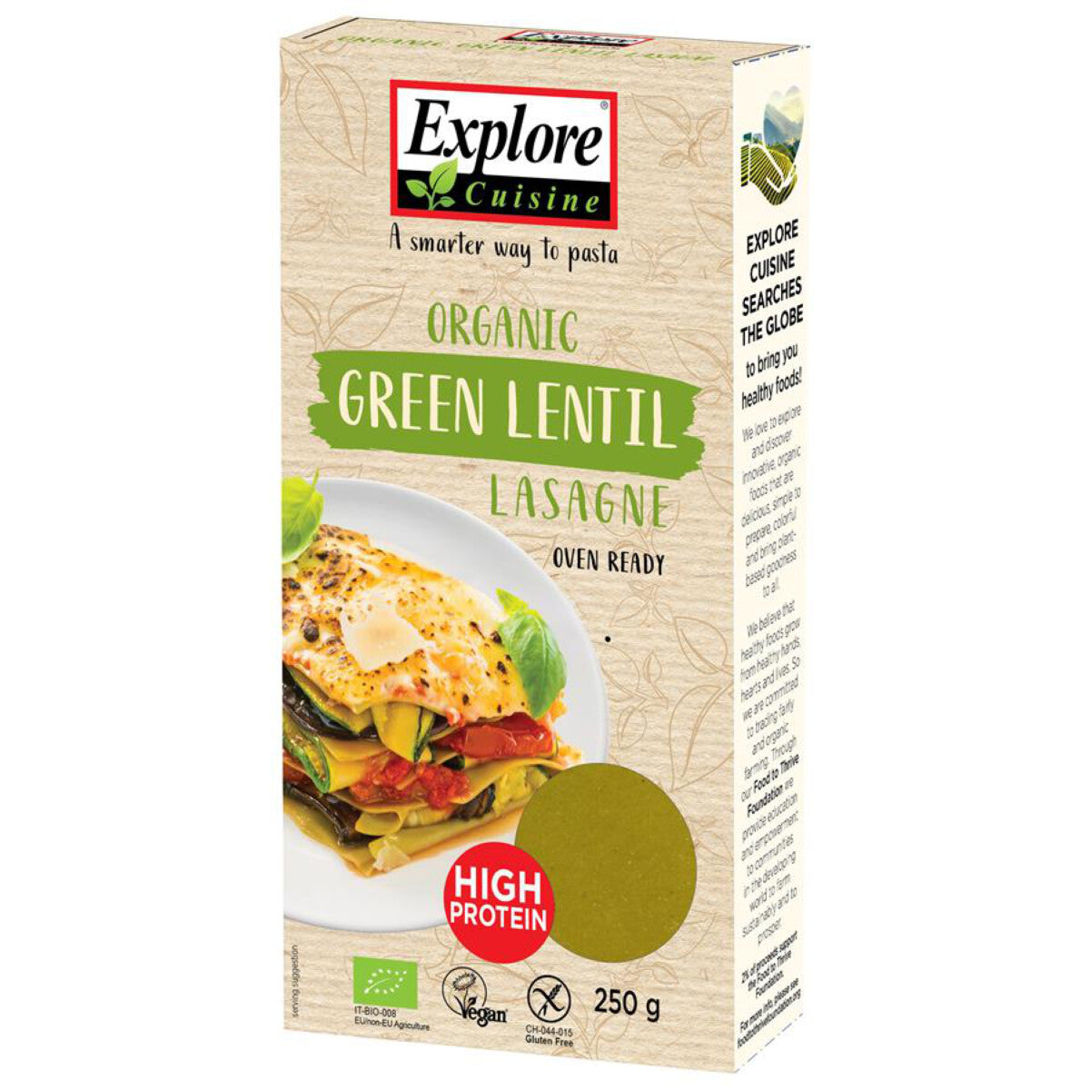 EXPLORE CUISINE Grüne Linsen Lasagne - 250 g